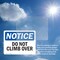Signmission Do Not Climb Over, 7 in W x Rectangle, Vinyl Decal OS-2PACK-NS-D-57-L-11111 - alternate 3